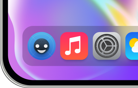 device with icon